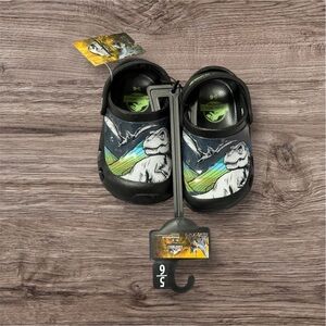 Jurassic World Toddler Boys Casual Black Clogs with Back Strap
